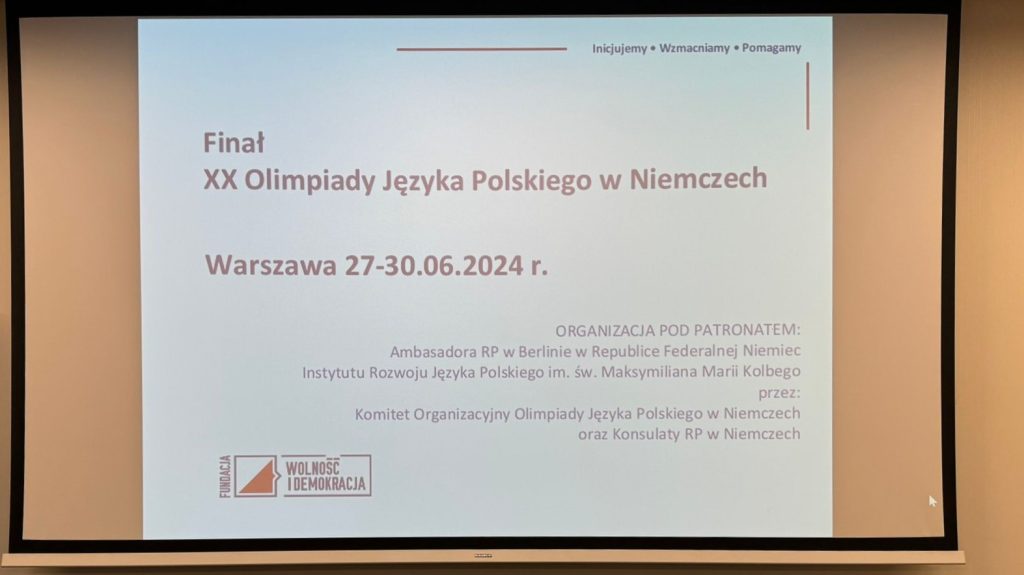 XX edycja Olimpiady Języka Polskiego w Niemczech