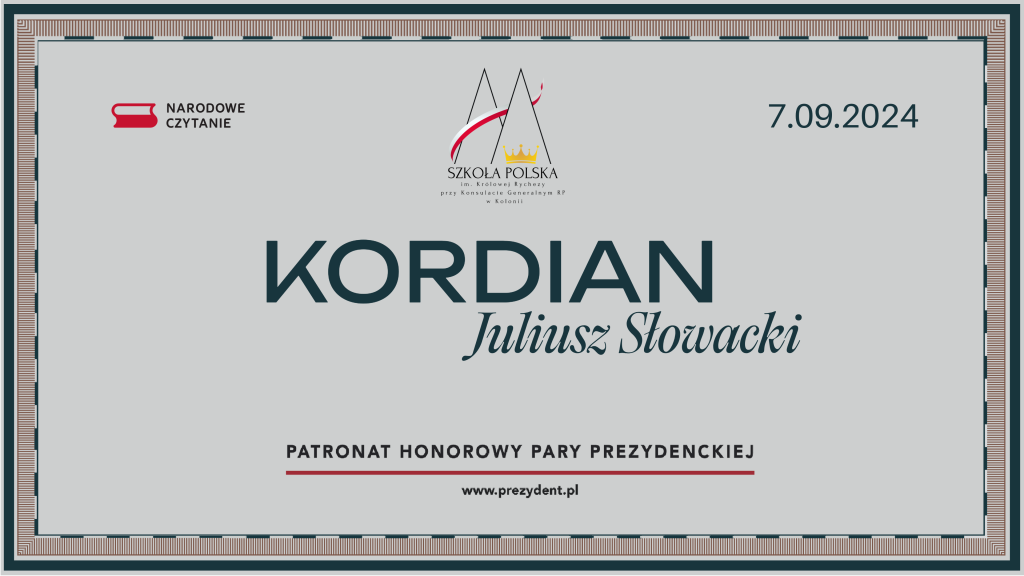 Narodowe Czytanie 2024 w naszej Szkole