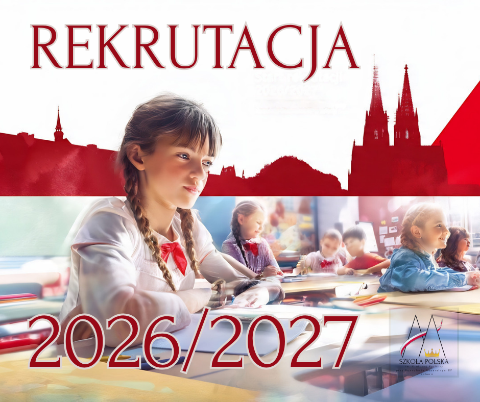 Dołącz do nas!  Rekrutacja na rok szkolny 2026/2027 trwa!