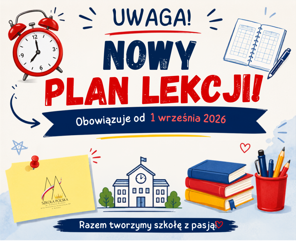 Nowy plan lekcji